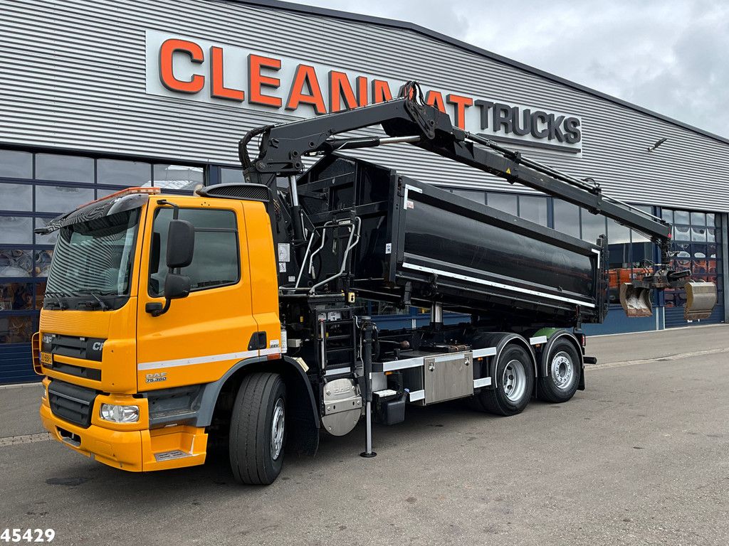 DAF FAN 75 CF 360 Hiab 12 Tonmeter laadkraan + Kipper 15m³ Just 177.993 km!
