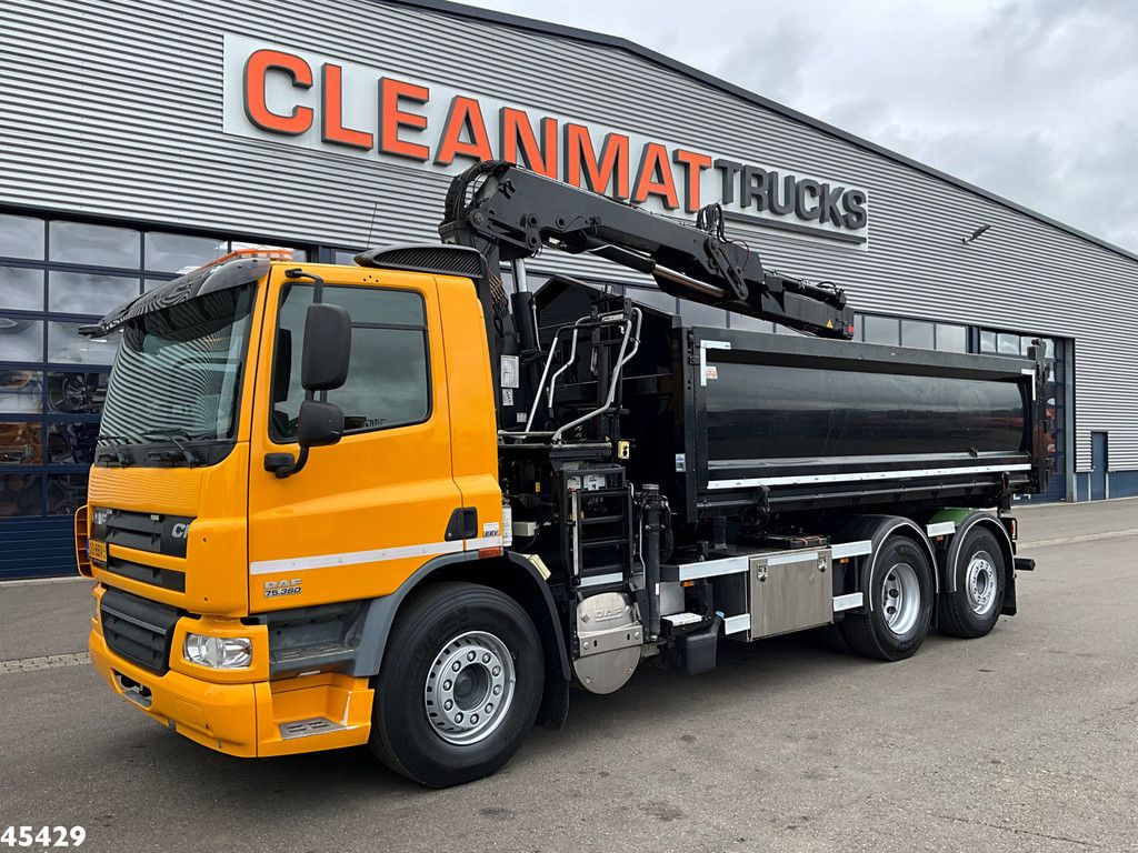 DAF FAN 75 CF 360 Hiab 12 Tonmeter laadkraan + Kipper 15m³ Just 177.993 km!