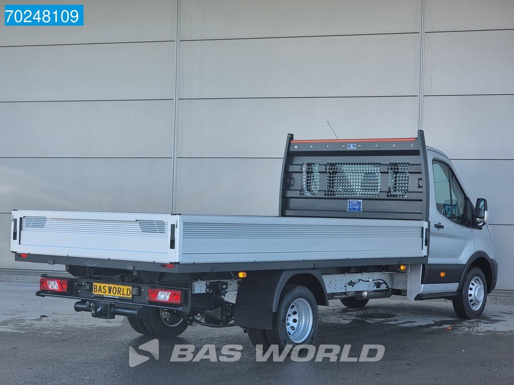 Ford Transit 165pk Open laadbak Dubbellucht Pritsche Trekhaak Airco Cruise Camera 3m3 Klima AHK Tempomat