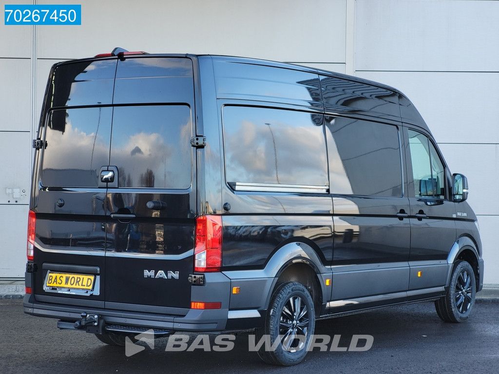 MAN TGE 3.180 Automaat 2025 model Facelift Black Edition L3H3 ACC Trekhaak L2H2 11m3 Airco Trekhaak