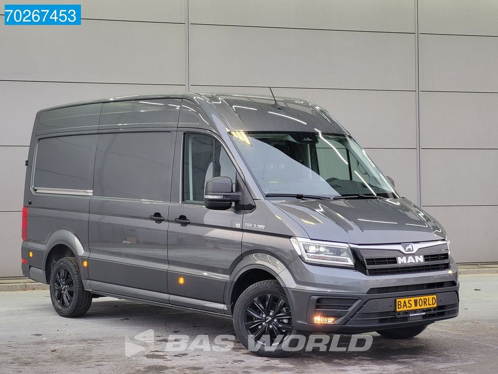 MAN TGE 3.180 Automaat 2025 model Facelift Black Edition L3H3 ACC Trekhaak L2H2 11m3 Airco Trekhaak