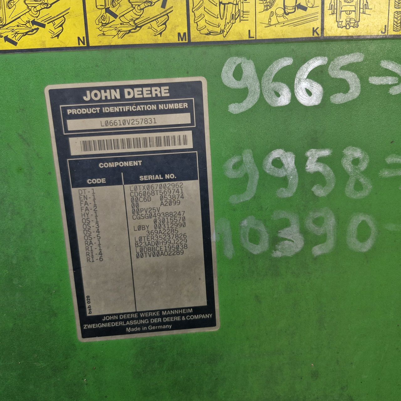 John deere 6610 PQ