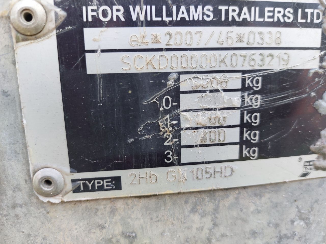 Ifor Williams GX35 Machinetransporter 3500 KG