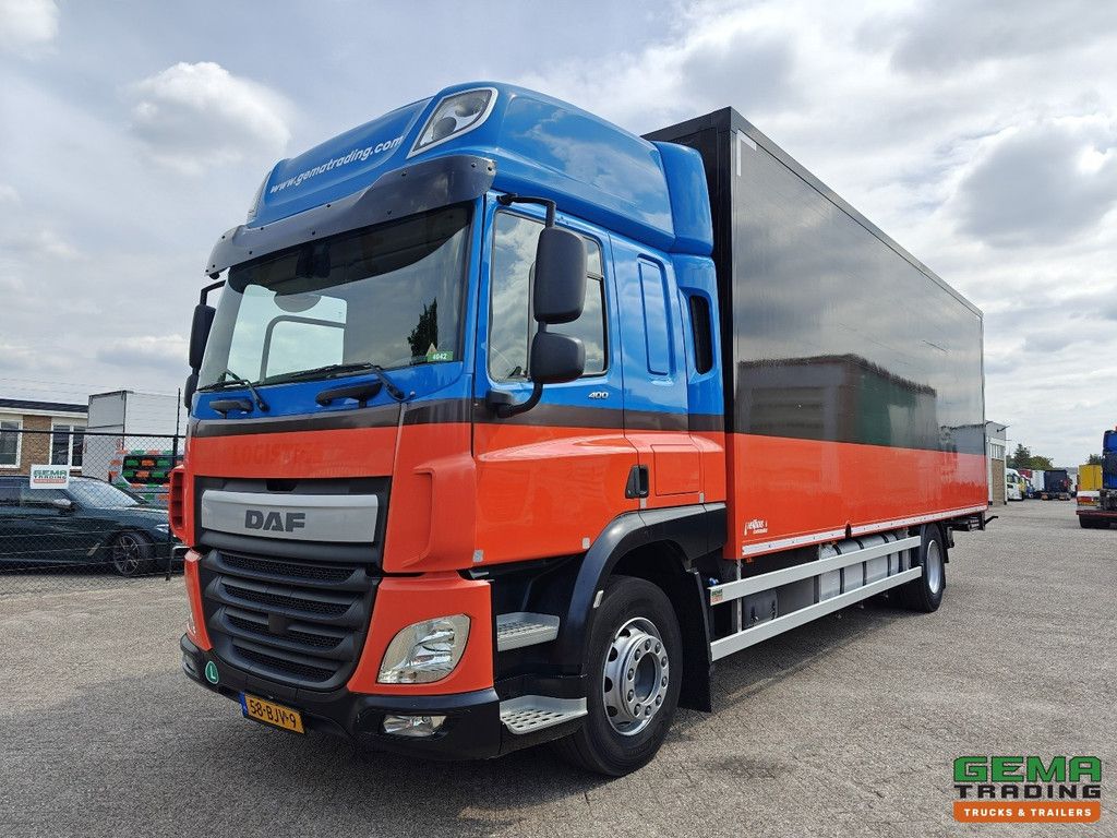 DAF CF 400 FA 4x2 Spacecab Euro6C - StandAirco - GeslotenBak 8.1M - Laadklep 2000KG - Vangmuil - 10/2025 APK