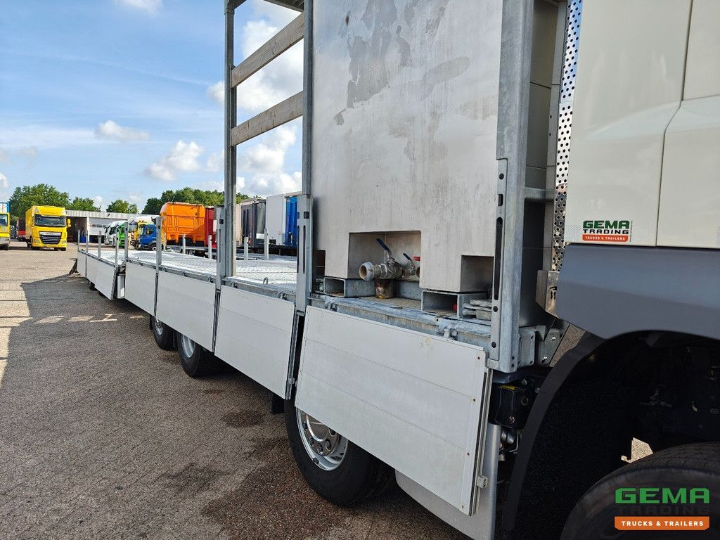 DAF CF 430 FAX 8x2/6 Day Cab Euro6D - Maschinentransporter + 2-Achs-Anhänger - Hydraulische Rampen - Abnehmbarer 10.000L Wassertank - 20.000km! Original