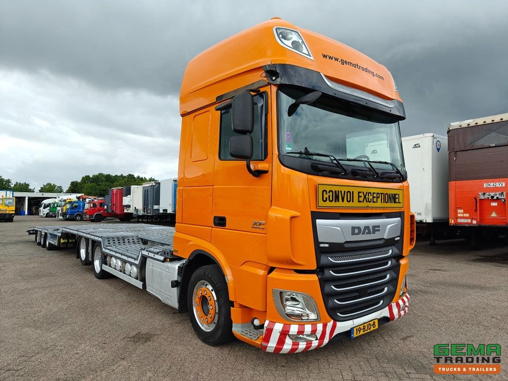 DAF XF 440 FAS 6x2 SuperSpaceCab Euro6C - Retarder + Recker 3-Assige Aanhanger - Wielkuipen - Hydraulische knik en uitschuifbaar - 02/2026 APK