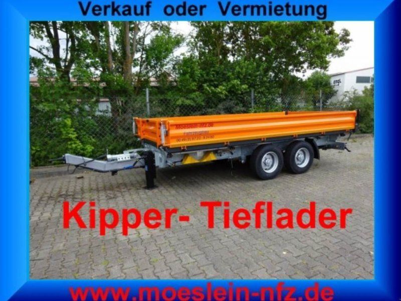 Möslein TTD11 Orange neuer Tandem 3- Seitenkipper Tieflad