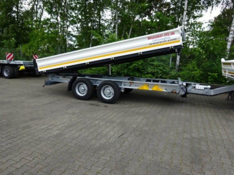 Möslein TTD11 weiß neuer Tandem 3- Seitenkipper Tieflader