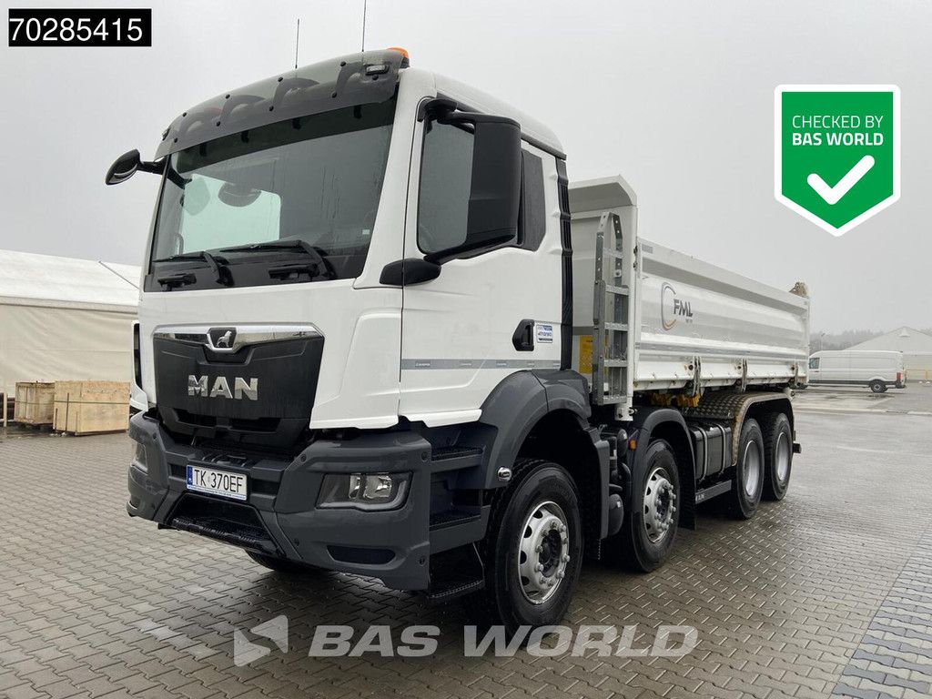 MAN TGS TGS 35.440 8X4 14m3 3-Way tipper Hardox Big-Axle Steel-suspension Euro 6