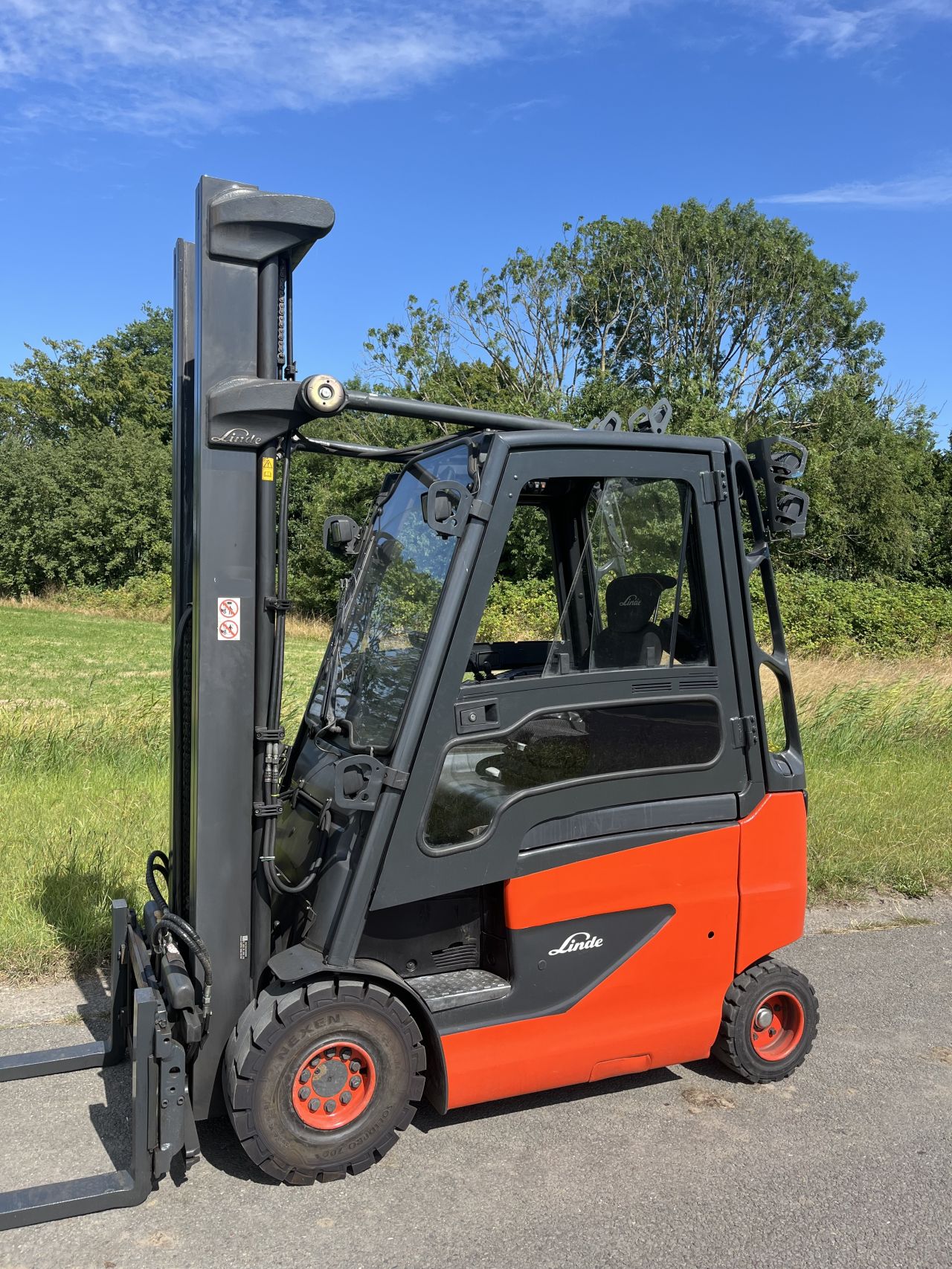 Linde E20-01/600 triplo 6700mm vorkversteller / sideshift 2018
