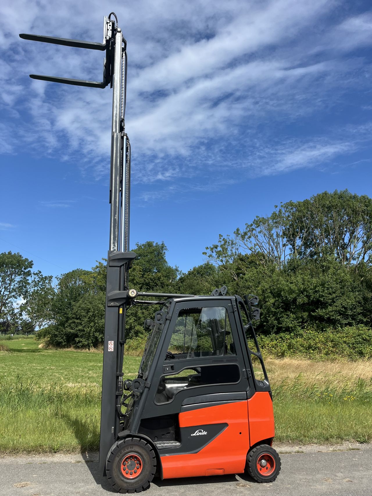 Linde E20-01/600 triplo 6700mm vorkversteller / sideshift 2018