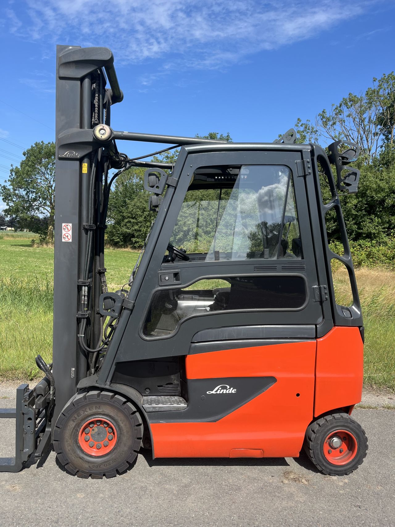 Linde E20-01/600 triplo 6700mm vorkversteller / sideshift 2018