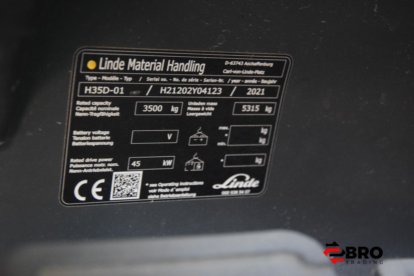 2021 Linde H35D-01 Triplex 2826 uur - Weegsysteem - 4 ventielen