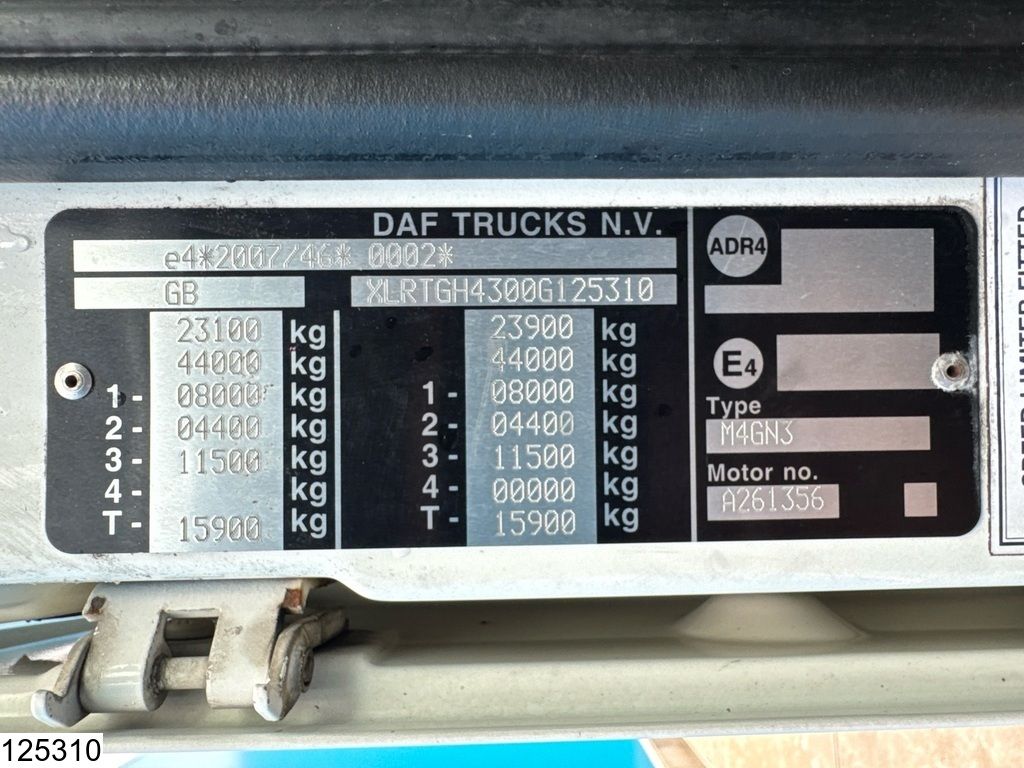 DAF XF 460 6x2, RHD, EURO 6, PTO