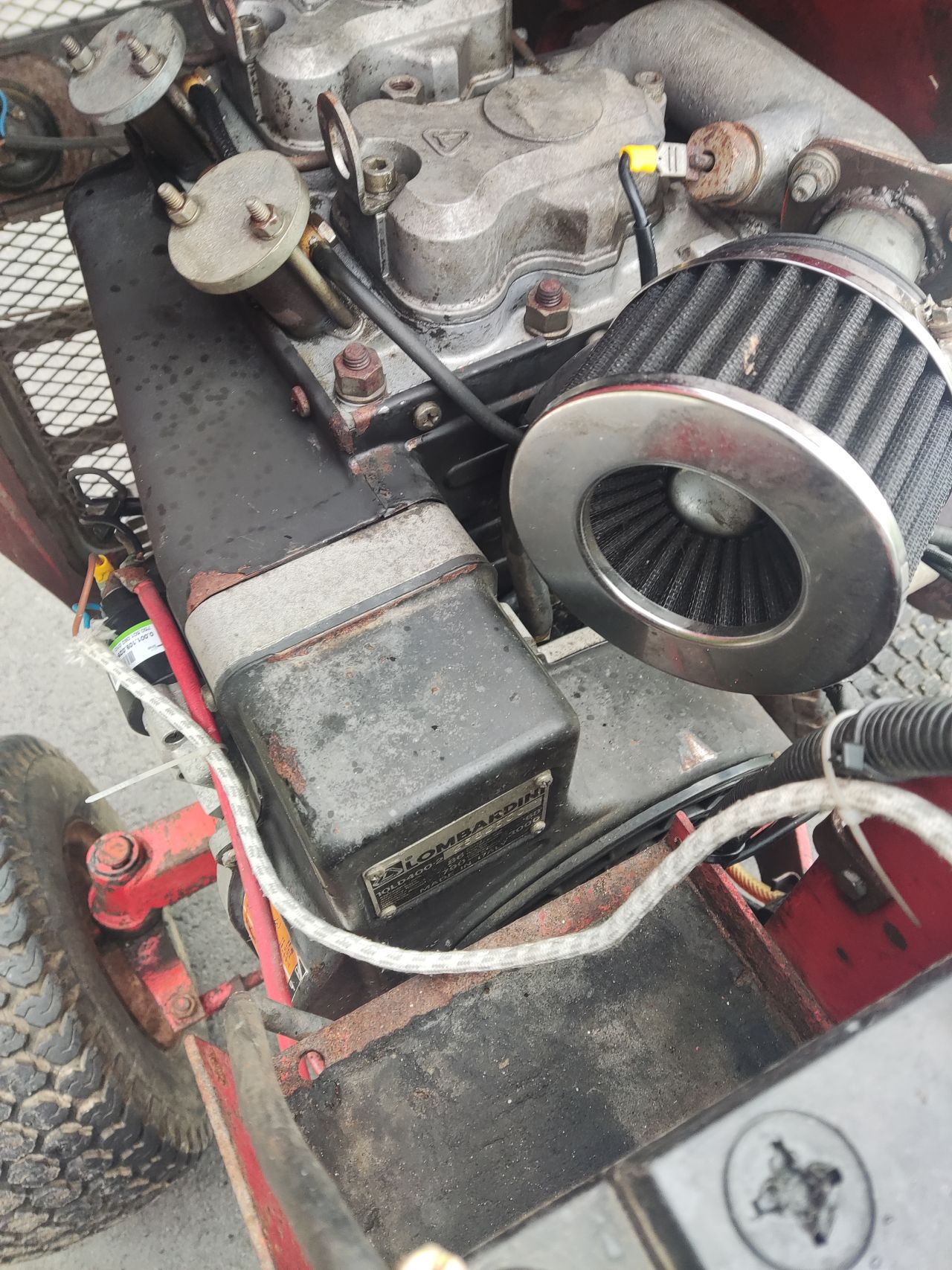 Massey Ferguson minitractor (type 1655, diesel, maaidek)
