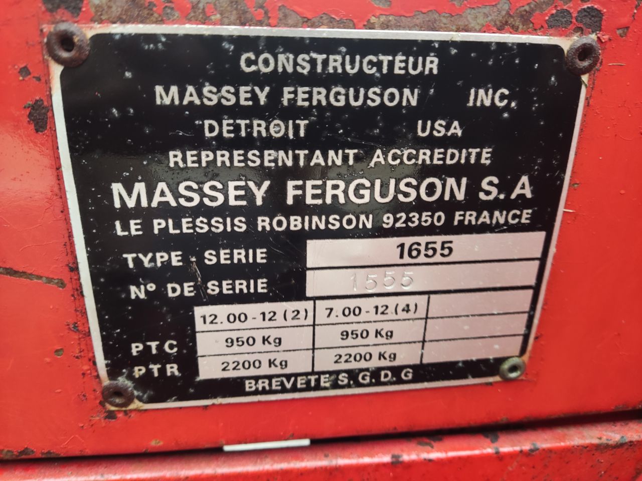 Massey Ferguson minitractor (type 1655, diesel, maaidek)