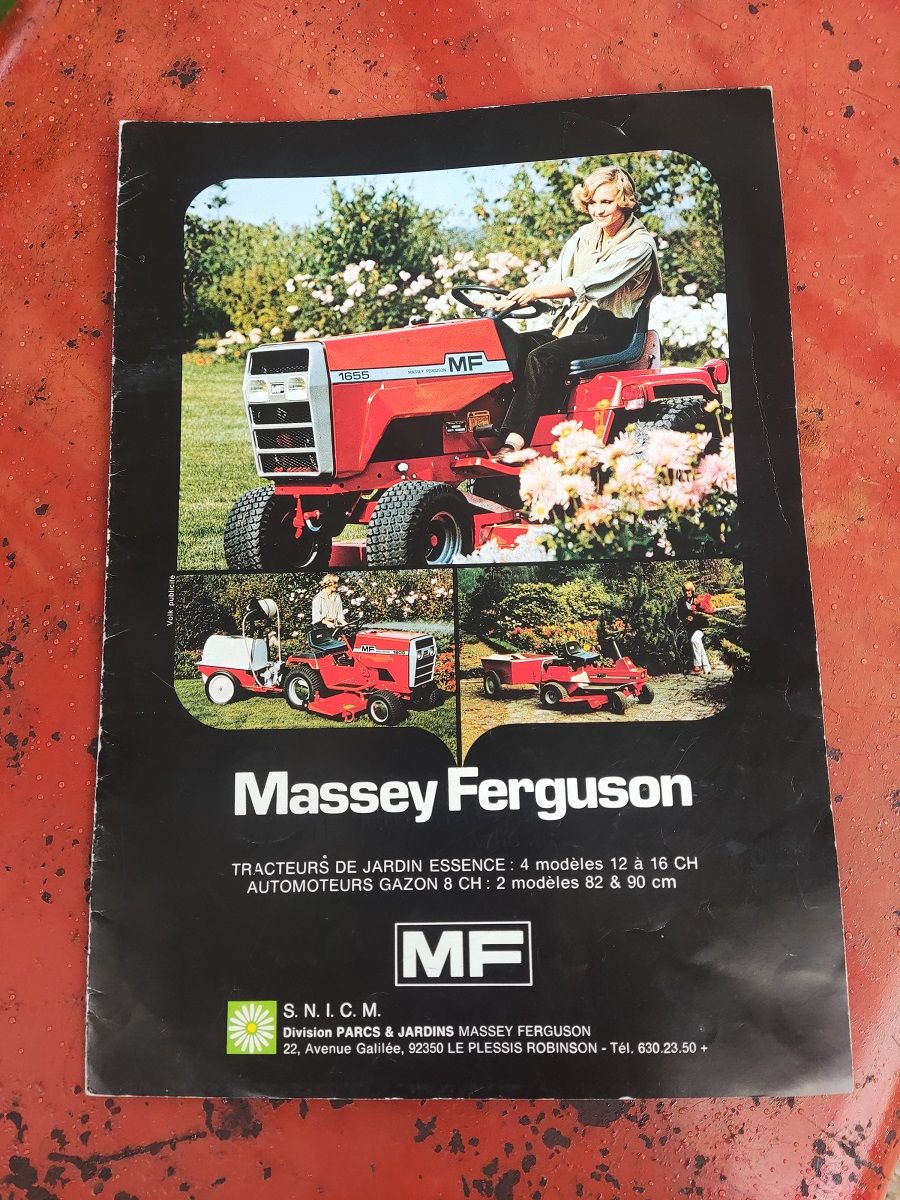 Massey Ferguson minitractor (type 1655, diesel, maaidek)