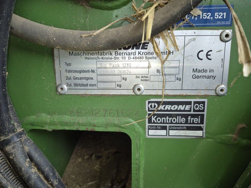 Krone 1270 XC  Big Pack