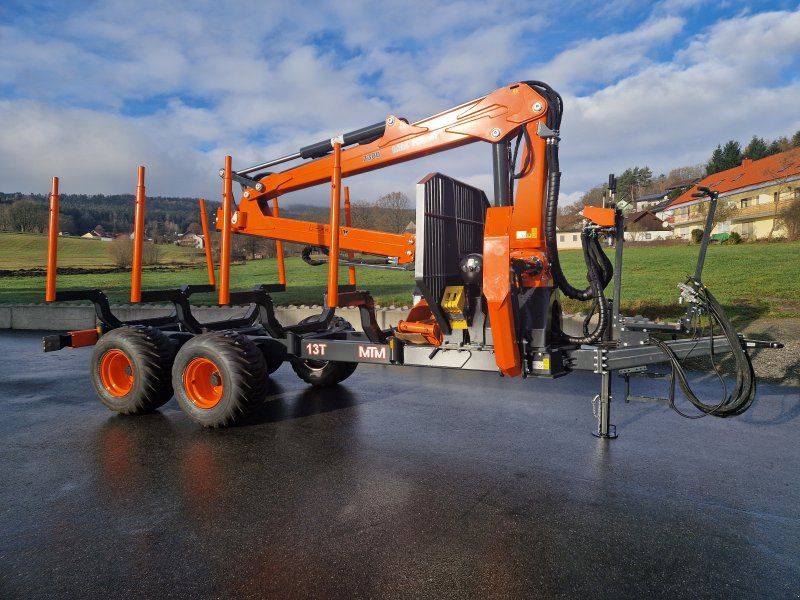 MTM 13T 13to 8,10m Kran Forwarder Rungen Druckluft Dpelrohrrahmen