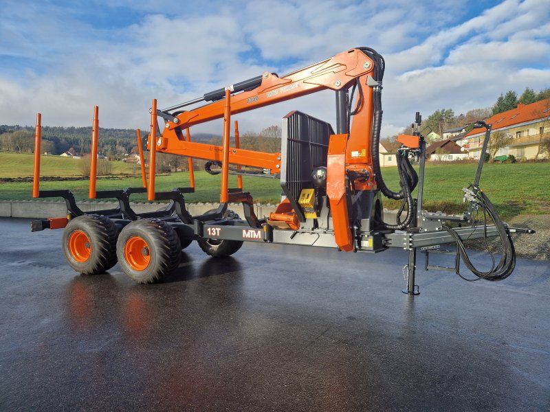 MTM 13T 13to 8,10m Kran Forwarder Rungen Druckluft Dpelrohrrahmen