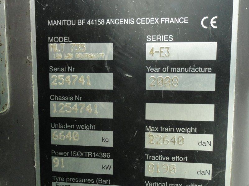 Manitou MLT 735