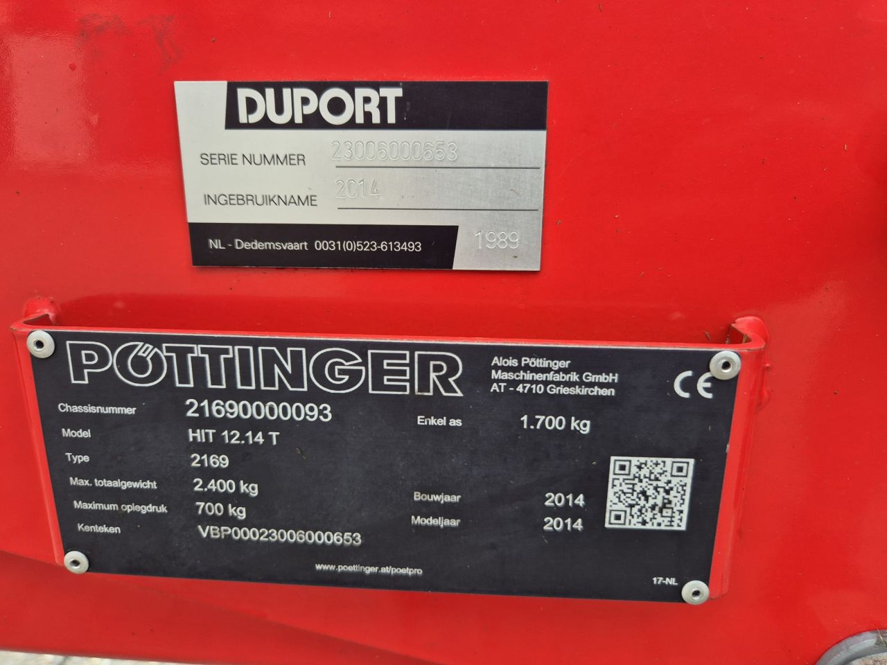 Pottinger schudder HIT 1214 T