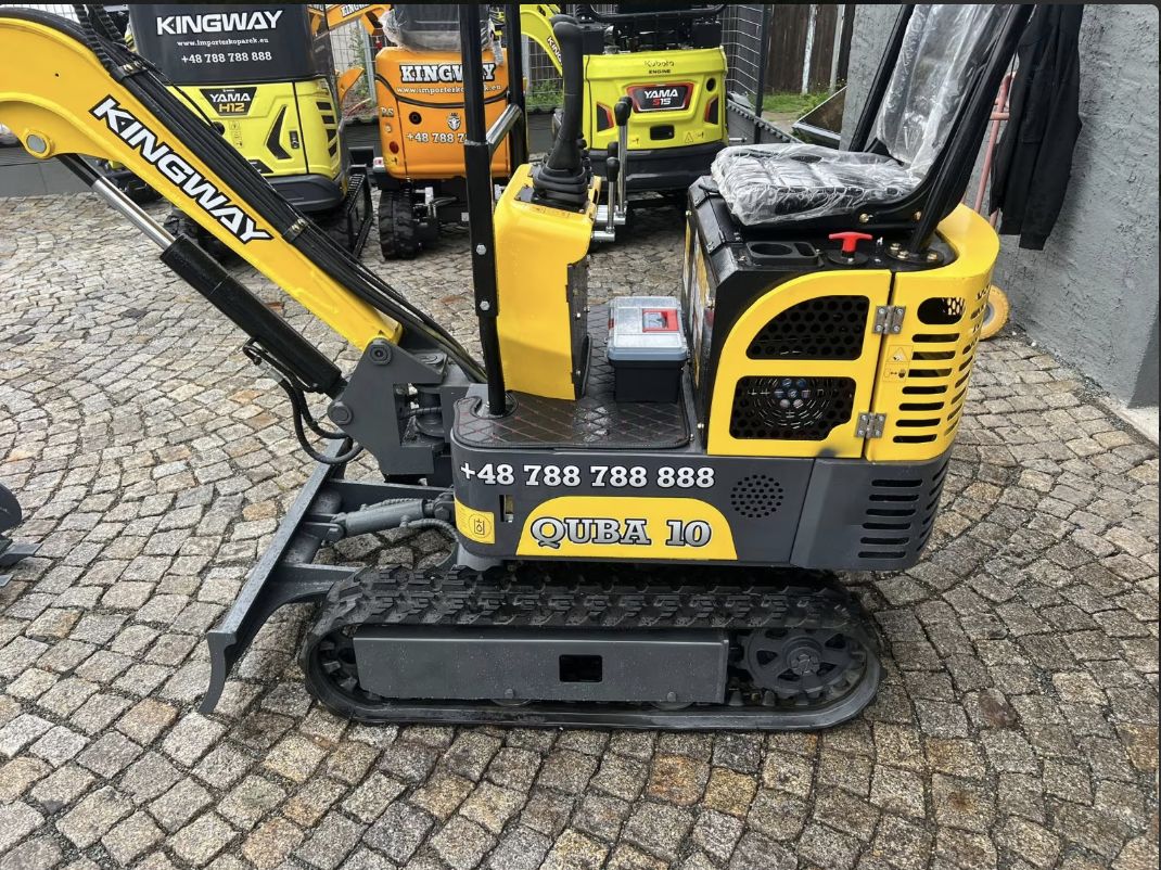 Minigraver Kingway Quba10 Diesel | Duim Gratis | Knikarm