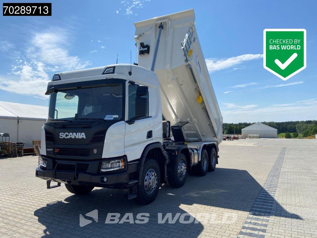 Scania P420 8X4 NEW! 18m3 Steel tipper Steelsuspension Automatic Euro 6