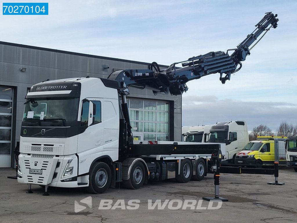 Volvo FH 460 8X2 Effer 1000 9S + 6S Kran + Fly-Jib Liftachse VEB+ Euro 6