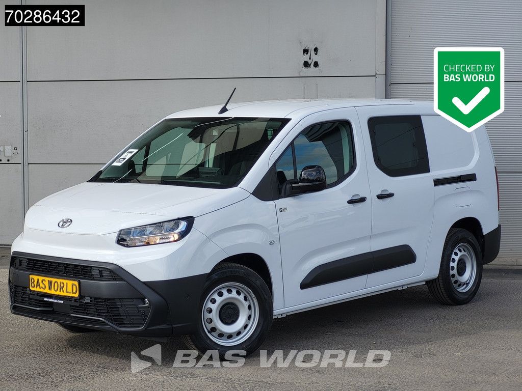Toyota ProAce City 136pk Elektrisch 50kWh Long 2x Schuifdeur WLTP 275km LED Airco CarPlay Camera Parkeersensoren 3m3 Klima Tempomat
