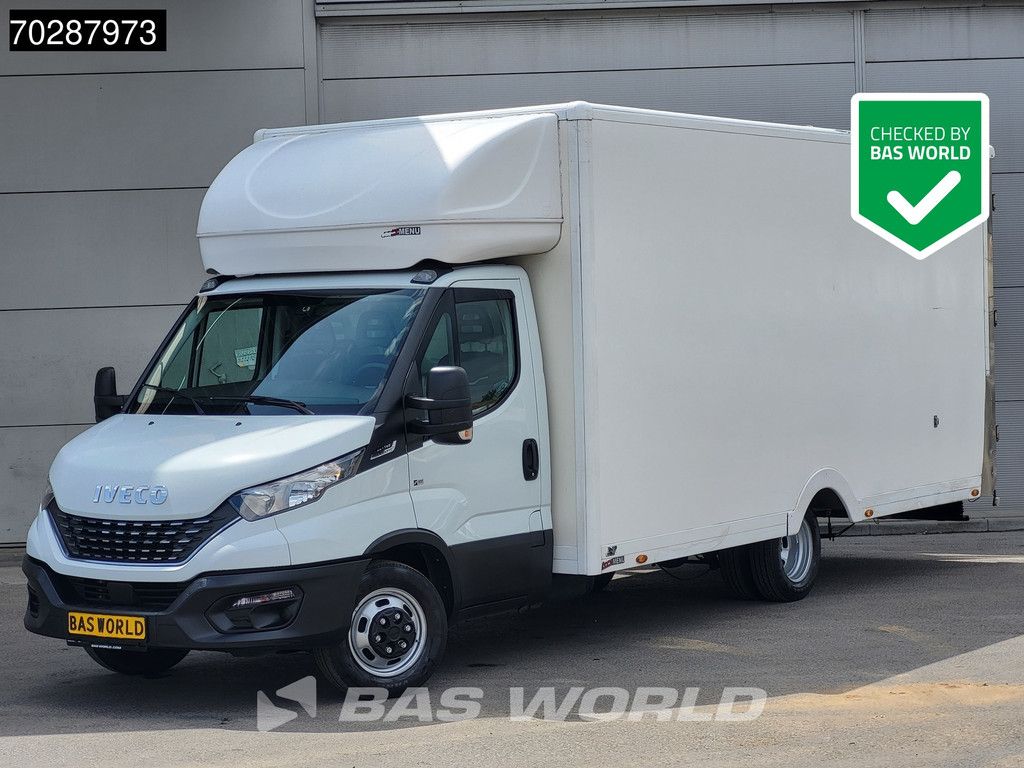 Iveco 35C14 Automaat Luchtvering 530cm lang! Verkoopwagen Bakwagen Airco Cruise Camera Euro6 Meubelbak Plancher Foodtruck Paardenwagen 30m3 A/C Cruise control
