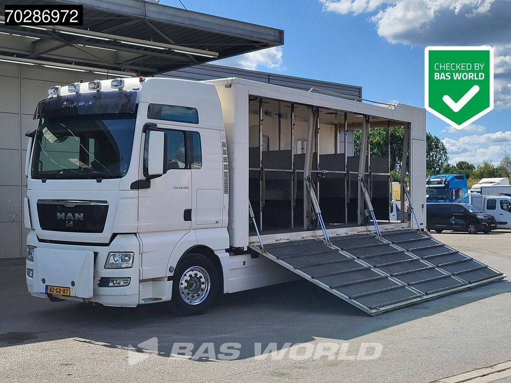 MAN TGX TGX 26.480 6X2 NL-Truck BDF HorseTransport Lift+steering axle Standklima Automatic Xenon Alcoa´s Euro 5