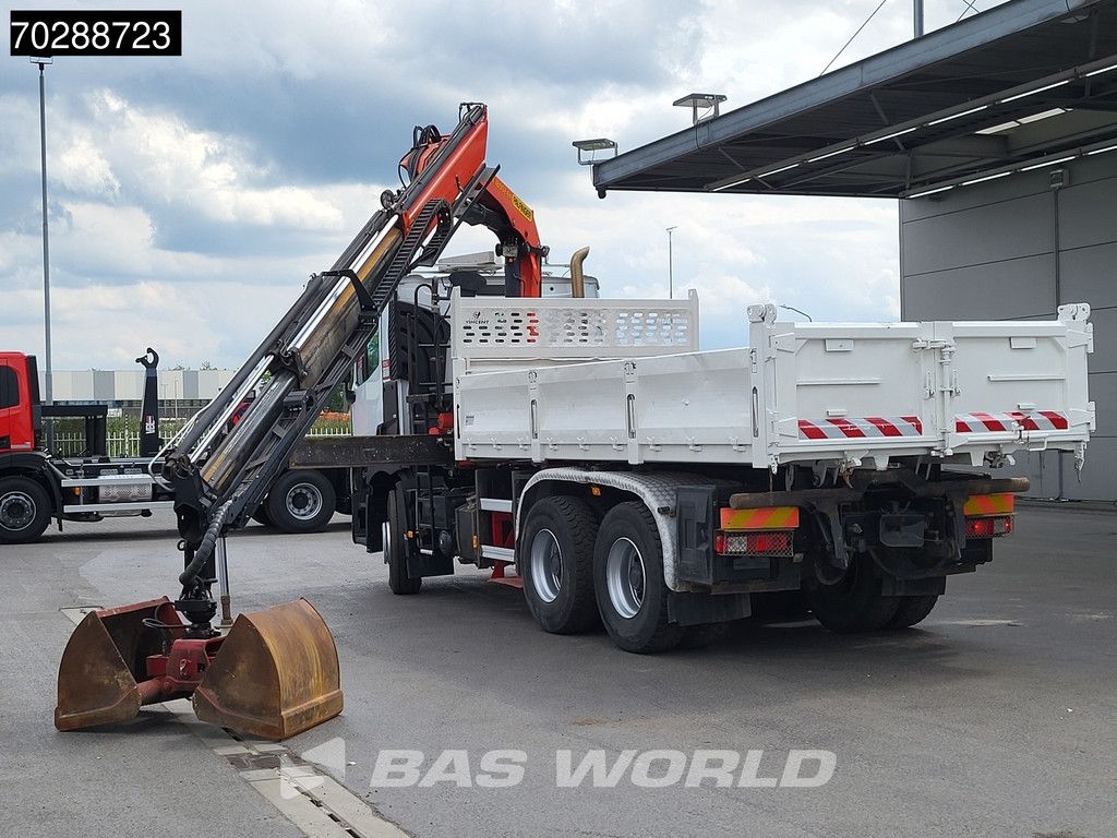 Renault C 380 6X4 Palfinger PK18002-EH-B Crane Kran 8m3 Tipper Big-Axle Euro 6