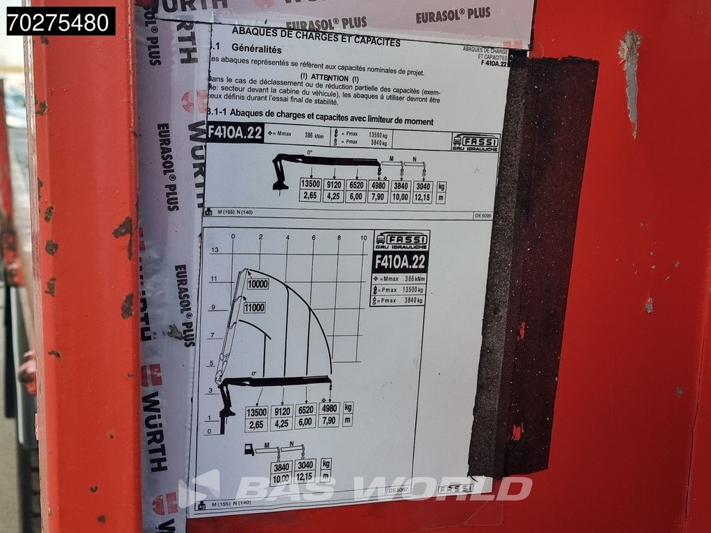 Renault Premium 420 6X2 Fassi F450AXP.22 Kran Crane Lift-axle Manual Euro 3