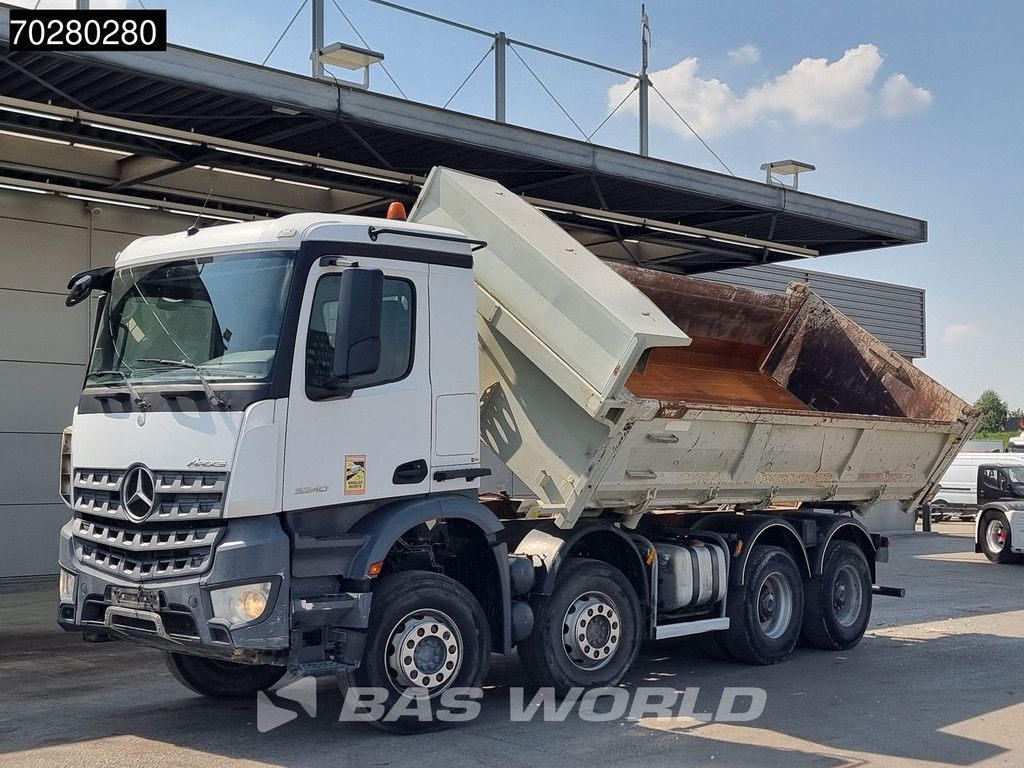 Mercedes Arocs 3240 8X4 12m3 2-way Tipper Automatic Steel suspension Euro 6