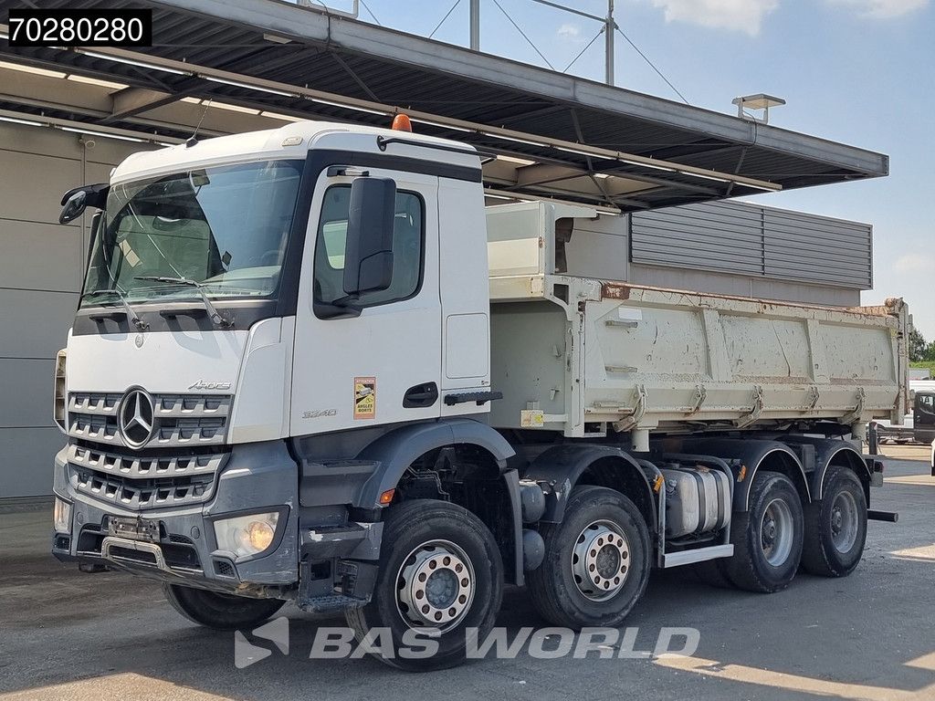 Mercedes Arocs 3240 8X4 12m3 2-way Tipper Automatic Steel suspension Euro 6