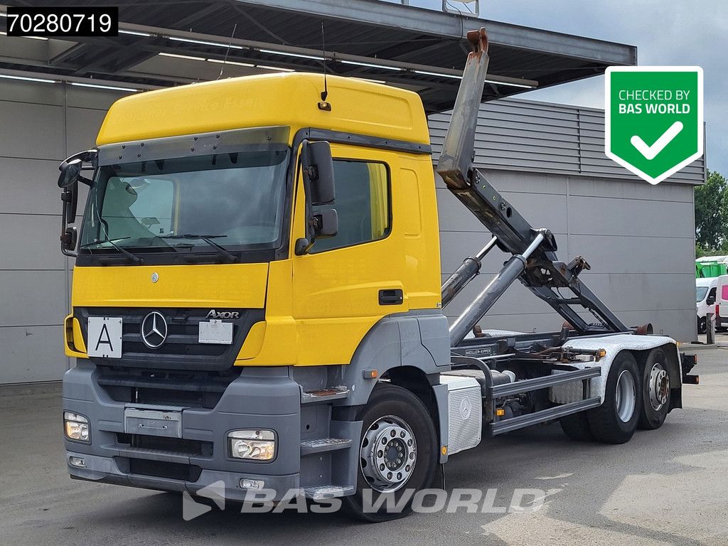 Mercedes Axor 2543 6X2 Meiller RK 20.70 hooklift Manual Retarder Liftachse Euro 5