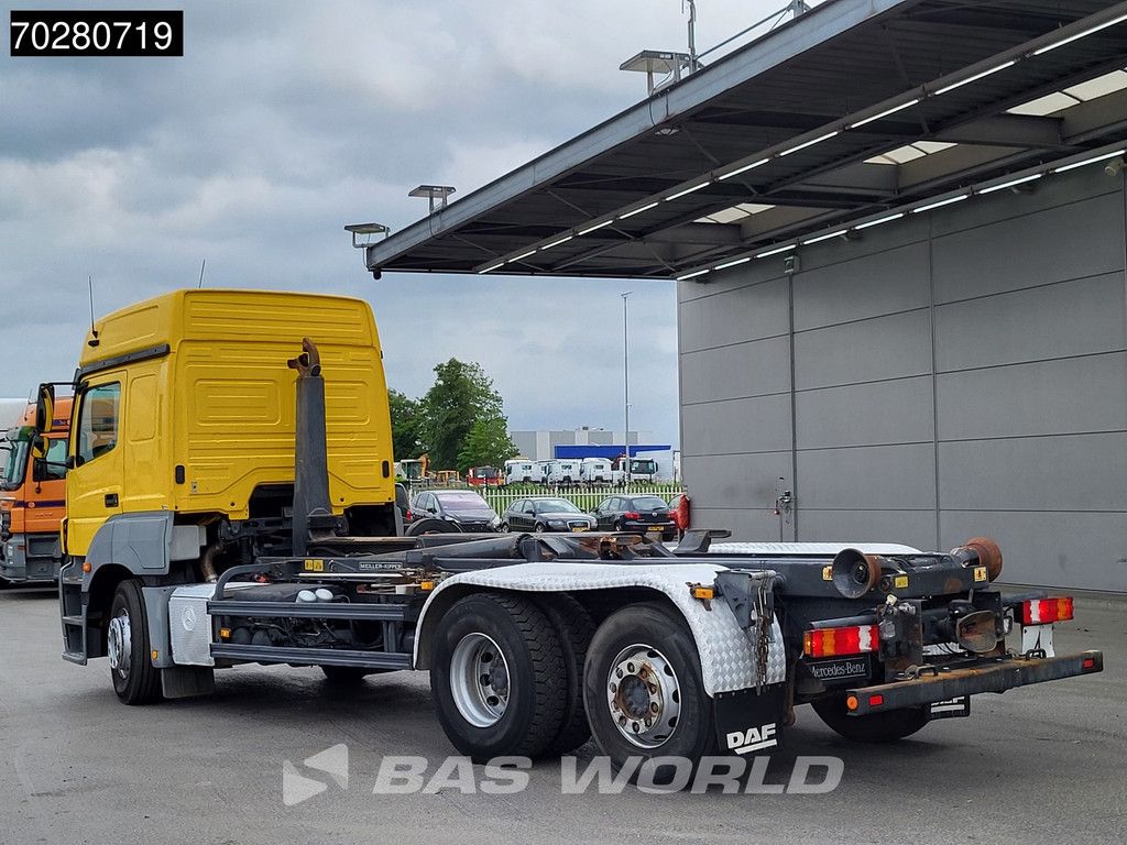 Mercedes Axor 2543 6X2 Meiller RK 20.70 hooklift Manual Retarder Liftachse Euro 5