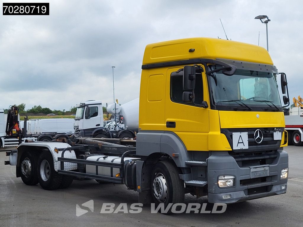 Mercedes Axor 2543 6X2 Meiller RK 20.70 hooklift Manual Retarder Liftachse Euro 5