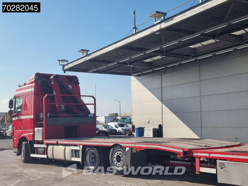 DAF XF 440 6X2 NL-Truck Transporter HMF 900-K2 Kran Winch Lift-Lenkachse Euro 6