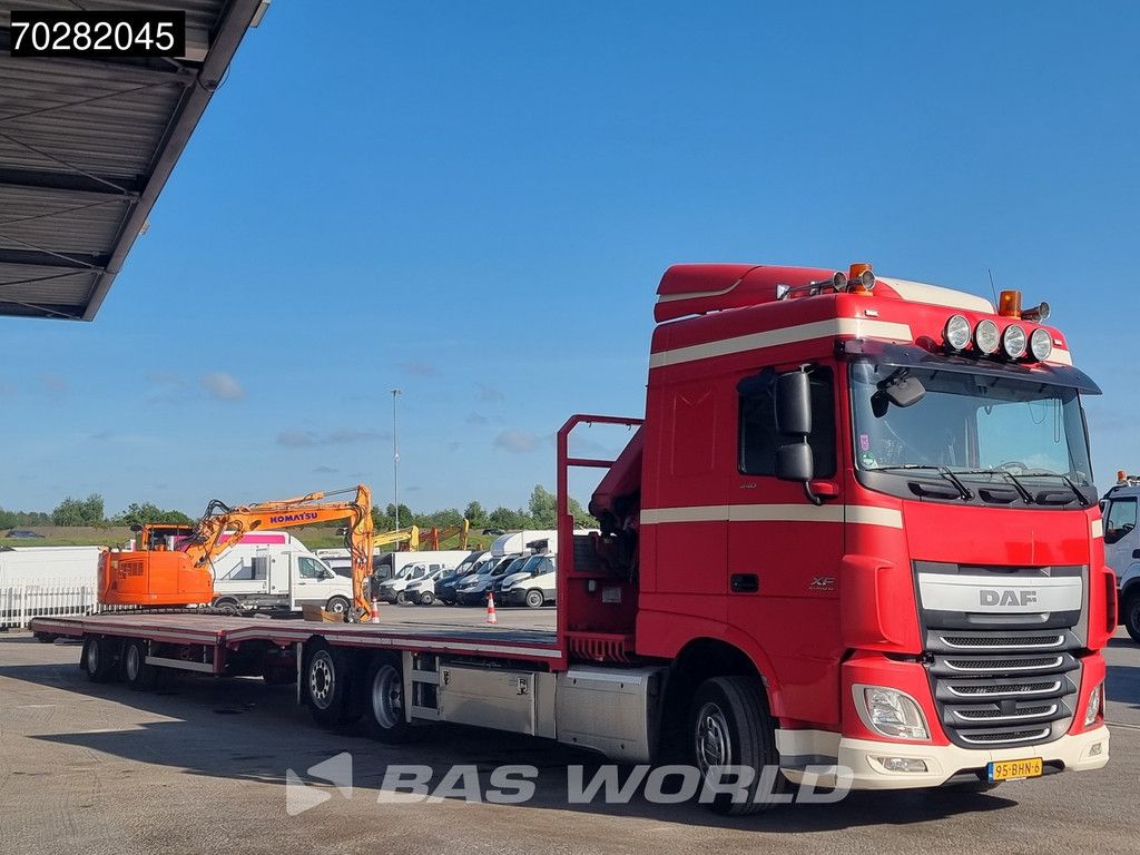 DAF XF 440 6X2 NL-Truck Transporter HMF 900-K2 Kran Winch Lift-Lenkachse Euro 6
