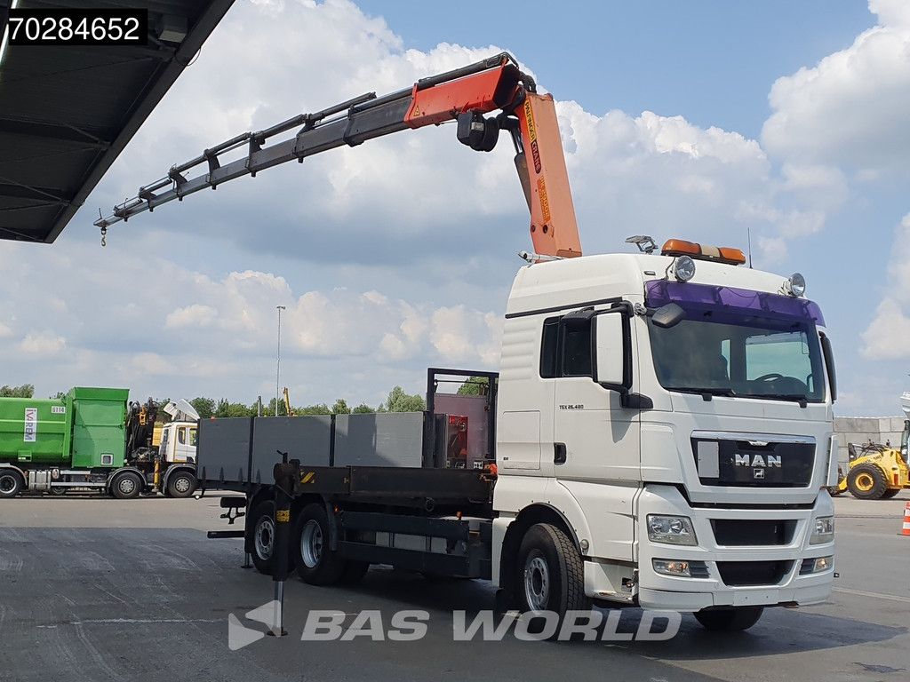 MAN TGX TGX 26.480 6X2 Palfinger PK29002 Kran Crane 8 ext 2.5T winch Retarder Manual Euro 4