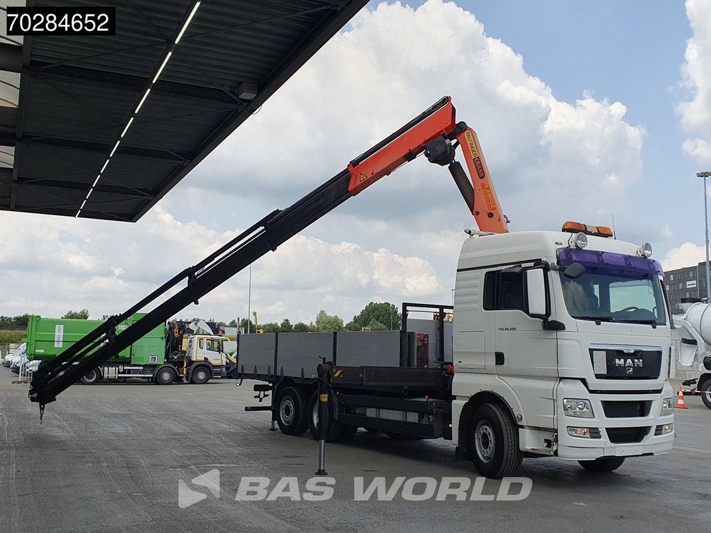MAN TGX TGX 26.480 6X2 Palfinger PK29002 Kran Crane 8 ext 2.5T winch Retarder Manual Euro 4