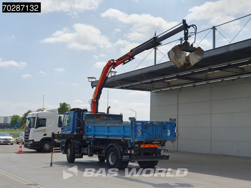 DAF CF75.310 4X2 Palfinger PK12000 Kran Crane 7m3 tipper Big-Axle Steelsuspension Euro 3