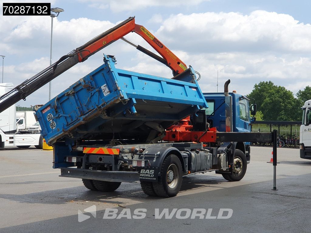 DAF CF75.310 4X2 Palfinger PK12000 Kran Crane 7m3 tipper Big-Axle Steelsuspension Euro 3