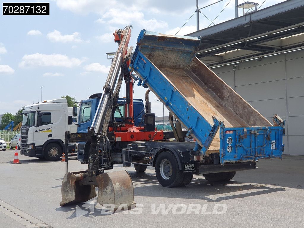 DAF CF75.310 4X2 Palfinger PK12000 Kran Crane 7m3 tipper Big-Axle Steelsuspension Euro 3