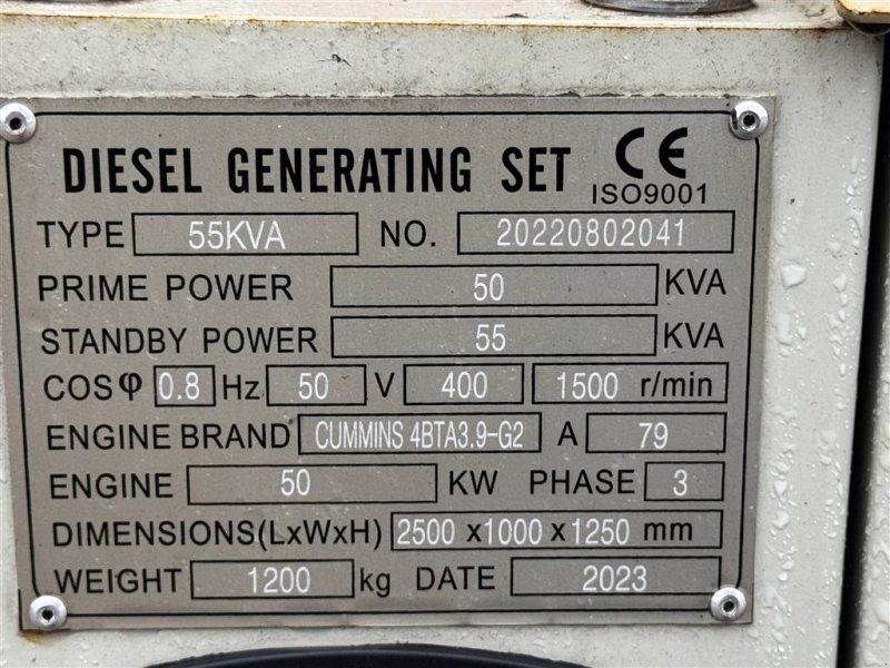 Cummins 55 KVA