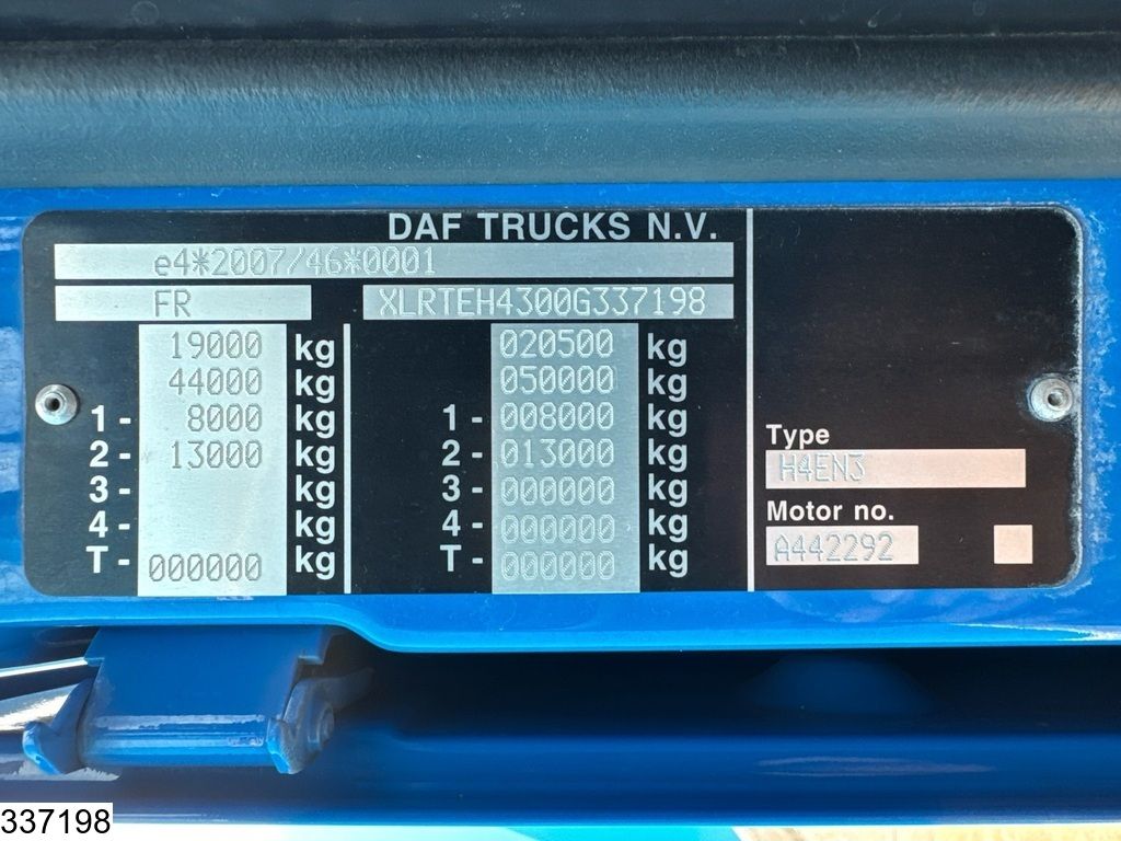 DAF XF 480 SSC, EURO 6D, Standairco