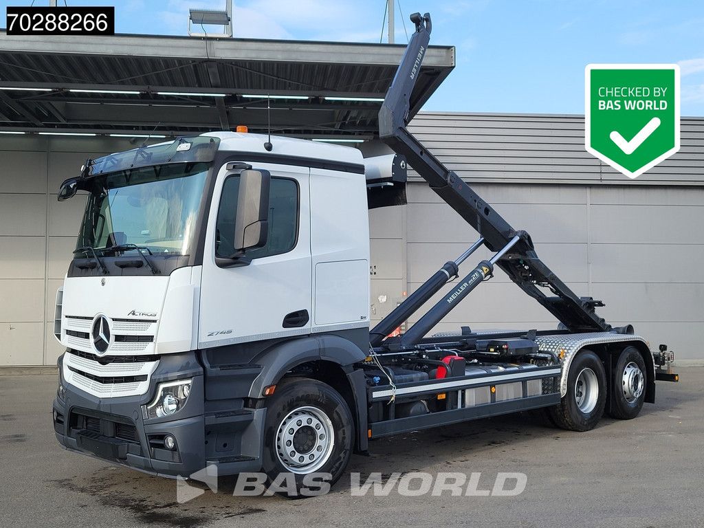 Mercedes Actros 2745 6X2 New! Meiller RS21.70 Abrollkipper Retarder Lift-Lenk Asche Navi Automatic