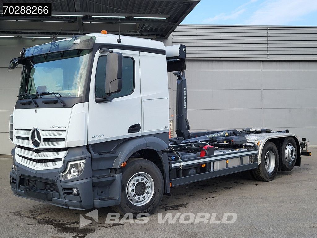 Mercedes Actros 2745 6X2 New! Meiller RS21.70 Abrollkipper Retarder Lift-Lenk Asche Navi Automatic